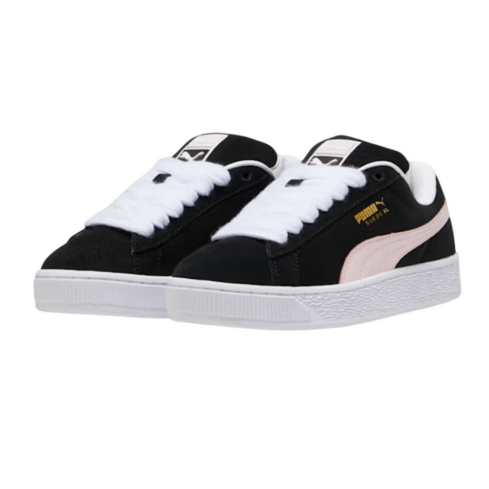 Puma Women's Black-Whisp Of Pink Suede XL Sneakers Size 8.5